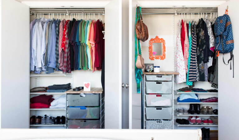 The $15 Drill-Free Hanging Rod That Turns Any Door into a Clothing Rack